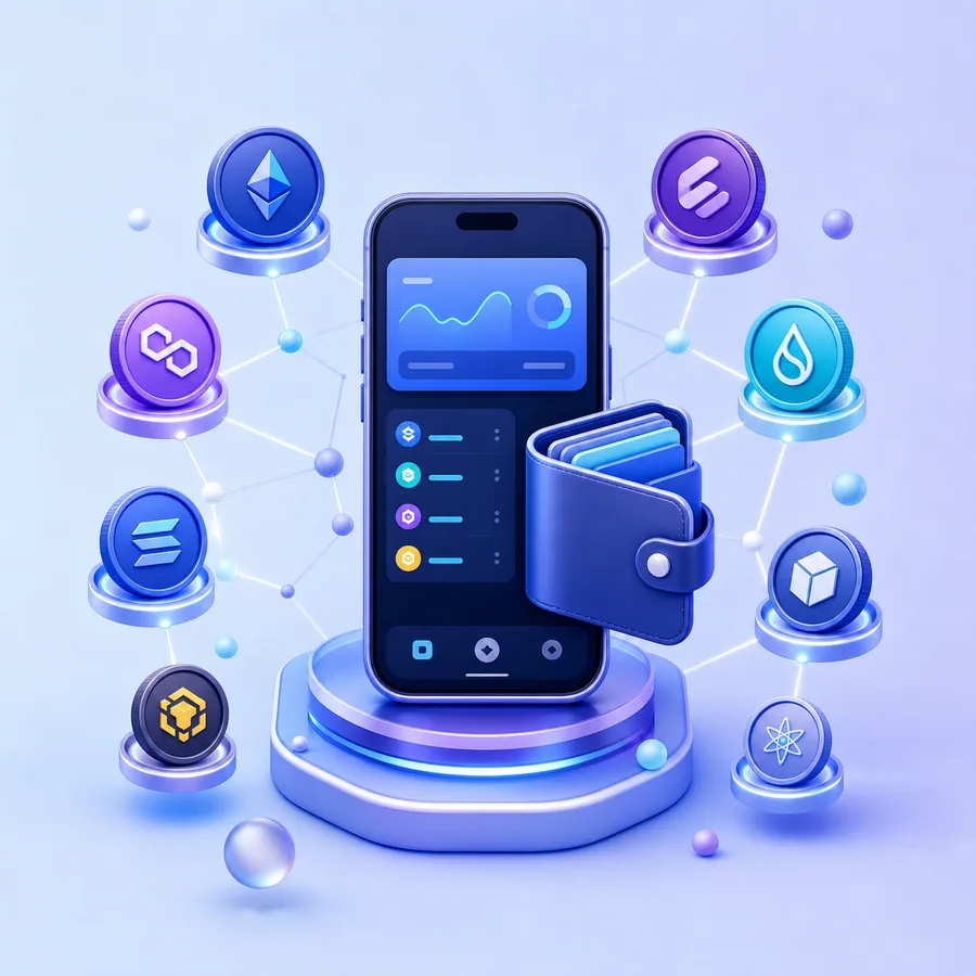 TPWallet 多链资产管理示意图